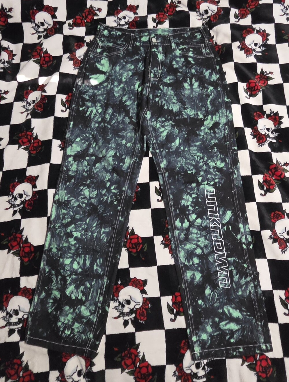 Dolls Kill UNKNOWN Acid Wash Jeans